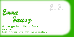 emma hausz business card